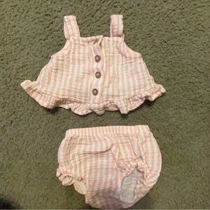 Pink Striped Kids Outfit